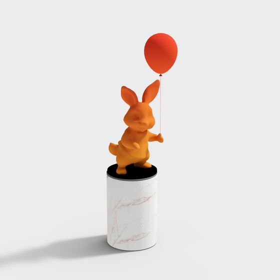 Sculpture moderne crème