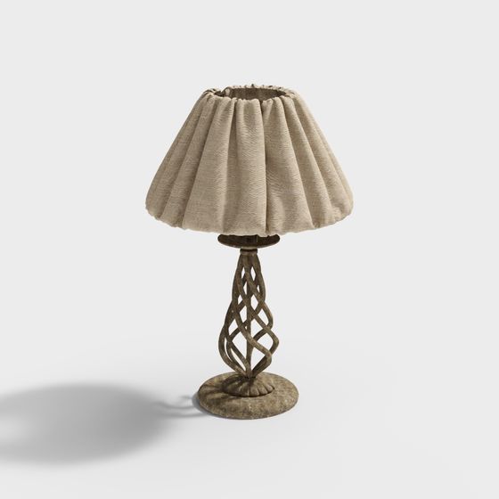 Vintage Table Lamp 3D Model