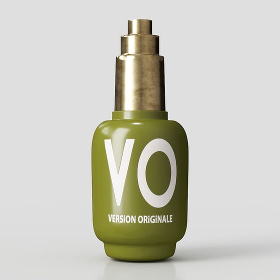 Elegant VO Bottle 3D Model Design