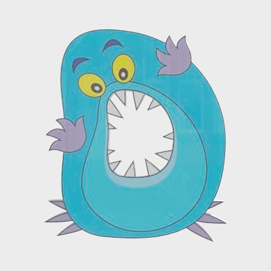 O-Shaped Monster 3D model for Creative Projects