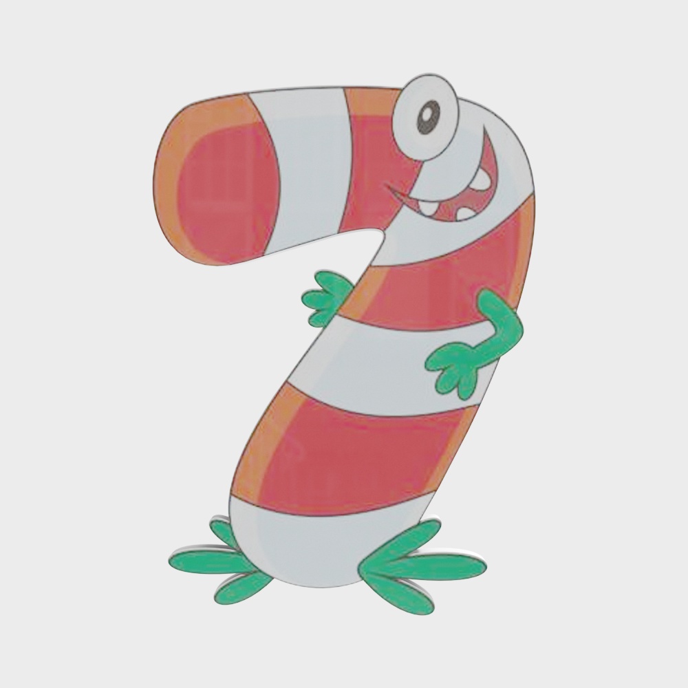 Illustrated style colorful digital wall decoration