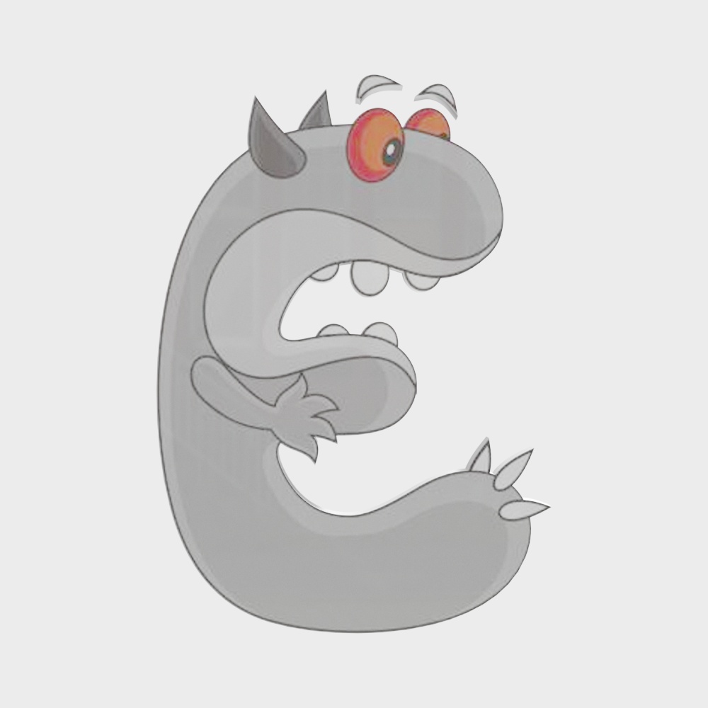 Creative Letter C Dragon 3D model