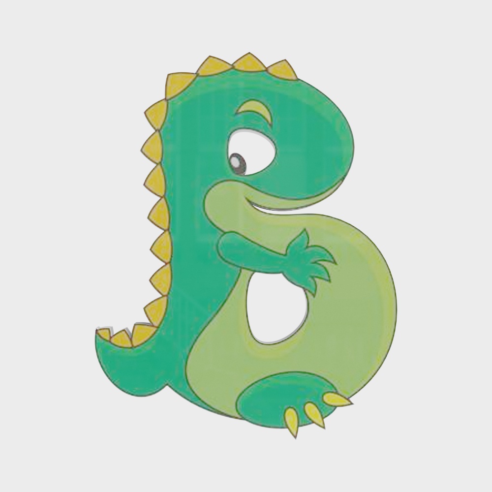 Charming Low-Poly Green Dragon 3D Model