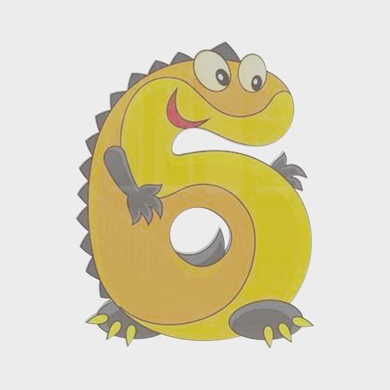 Playful Dragon Number 6 3D model for Creative Work