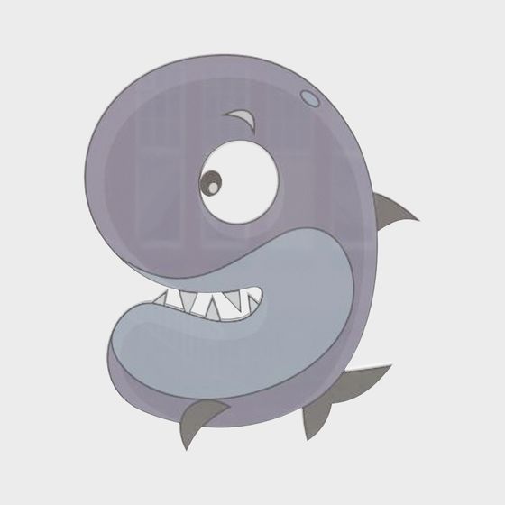 Finley, the Playful Shark 3D model