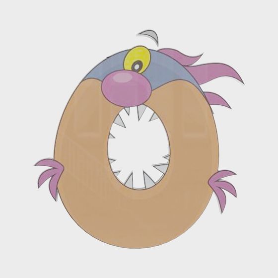 Vibrant Round-Faced Monster 3D model