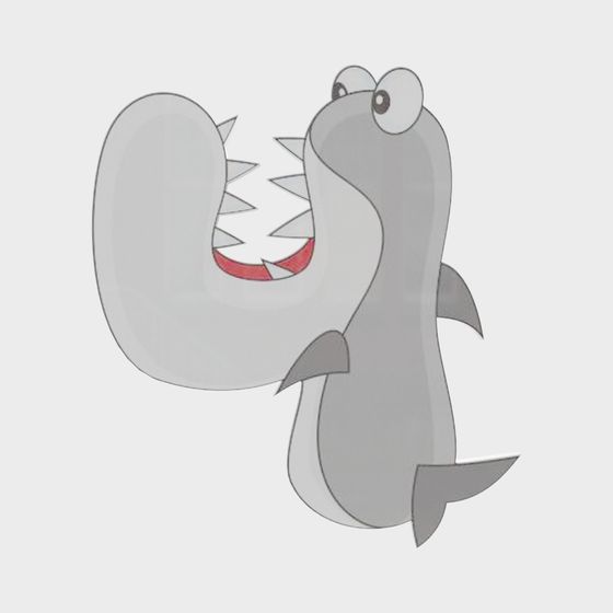 Charming Low-Poly Shark 3D Model - Buddy