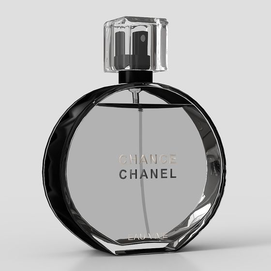 Chance Chanel Eau Vive Perfume Bottle 3D model