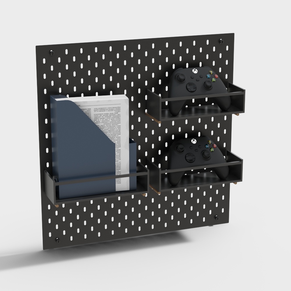 Modern Gaming Wall Shelf 3D model