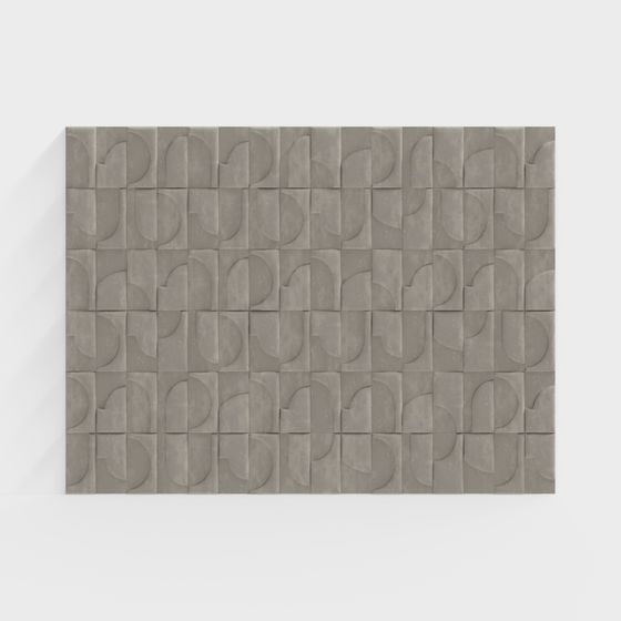 Low Poly Textured Wall 3D Model Design