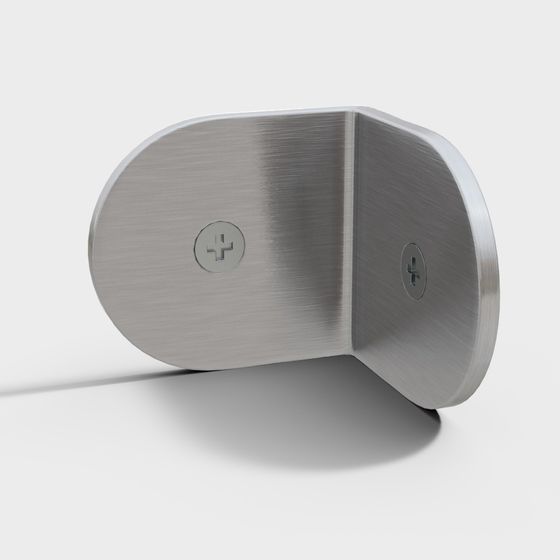 Sleek Stainless Steel Door Handle 3D model