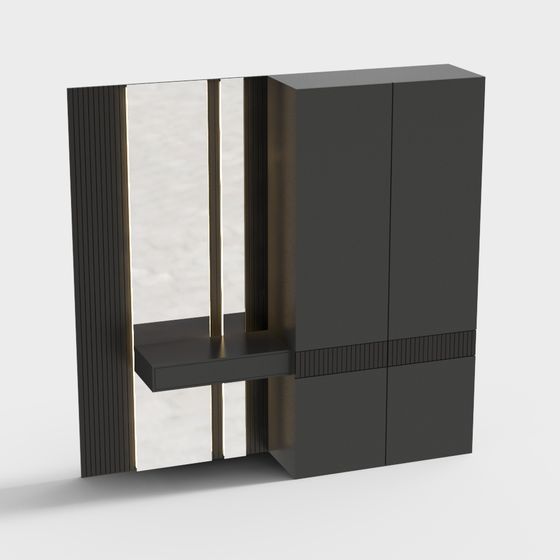 City Window Low-Poly 3D Model