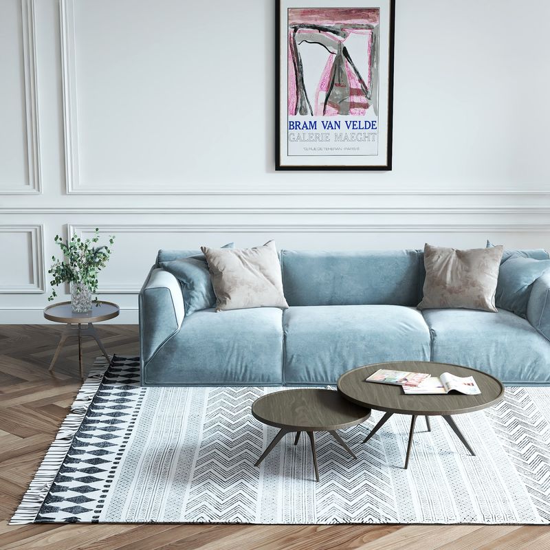 Modern Art-Infused Living Room
