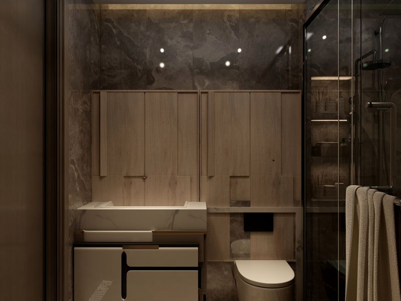 Modern Earth-Tone Bathroom Remodel Ideas