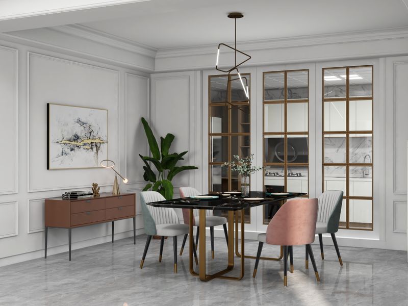 Elegant Dining Room with Modern Touches