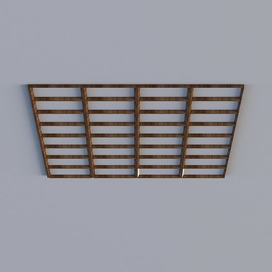 Elegant Low-Poly Bookshelf 3D model for Modern Interiors