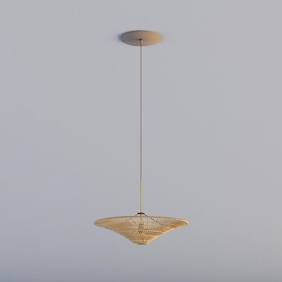 Bamboo Weave Pendant Light 3D model