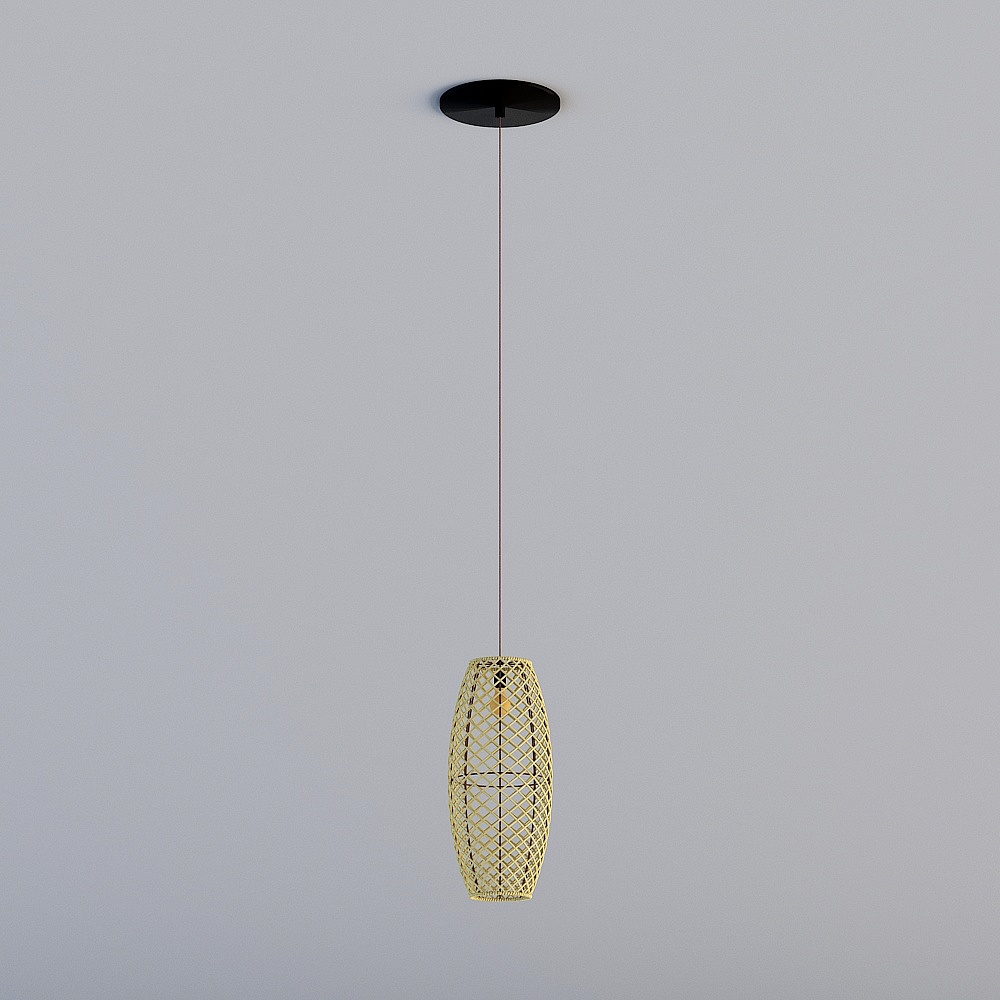 11898 Nature Tube Pendant - Welcome