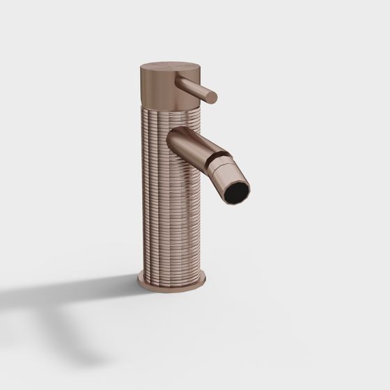 Sleek Low-Poly Faucet 3D model