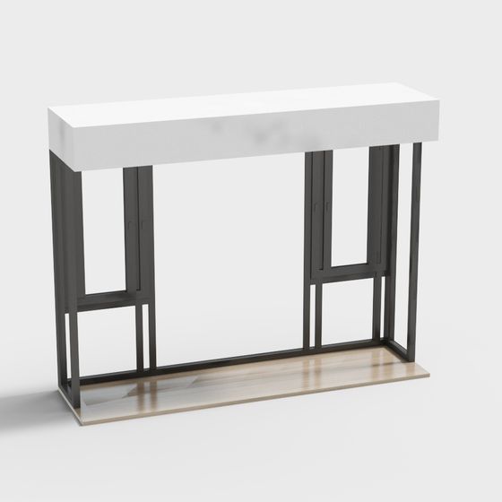 Urban Style Console Table 3D model