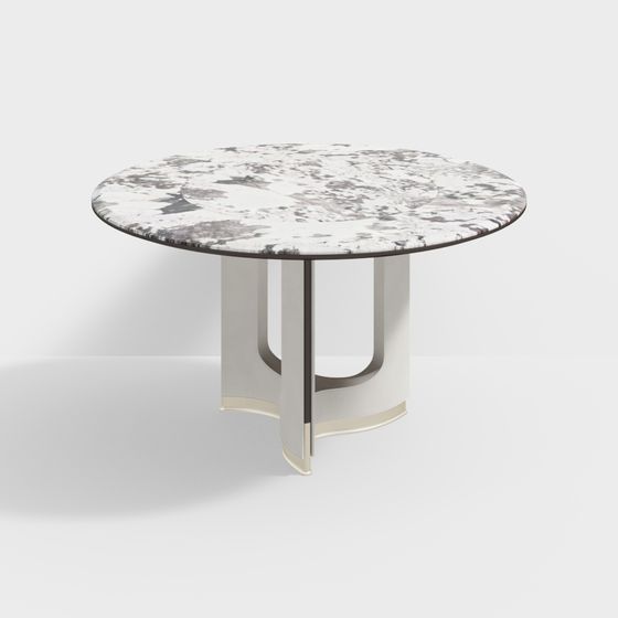 Elegant Round Table 3D model for Modern Interiors