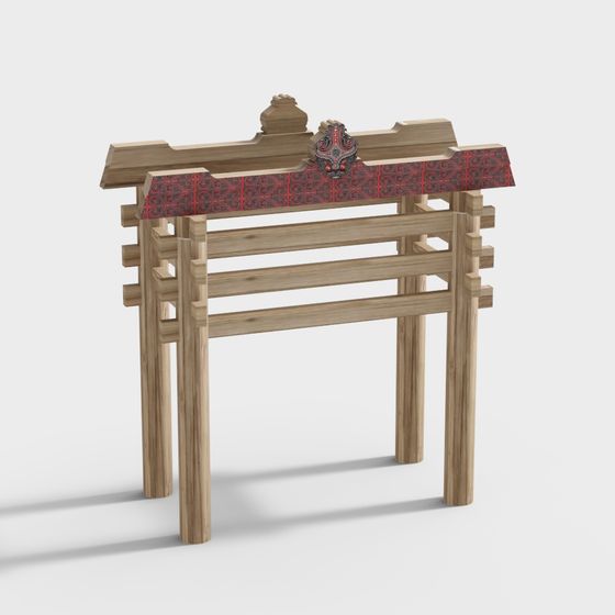 Torii Gate 3D model - Traditional Japanese Aesthetic