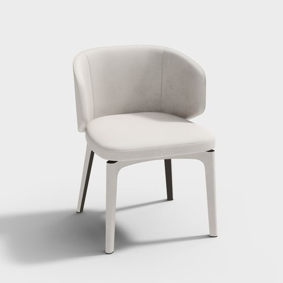Elegant Arc Chair 3D model