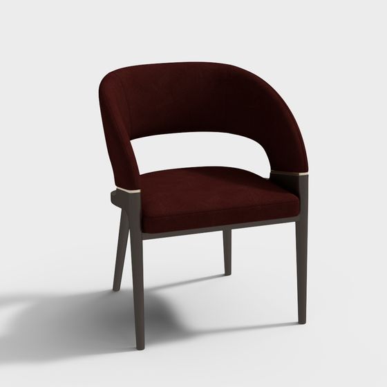 Elegant Armchair 3D model in Polished Design