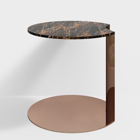 Elegant Round Table 3D model