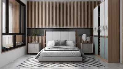 Modern Natural Girls Bedroom Design
