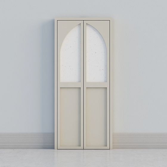 Arched Glass Door 3D model