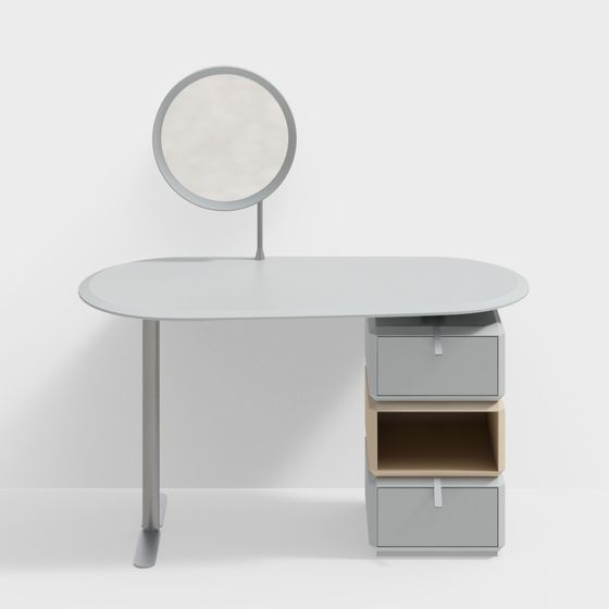 Minimalist Vanity Table 3D Model Design