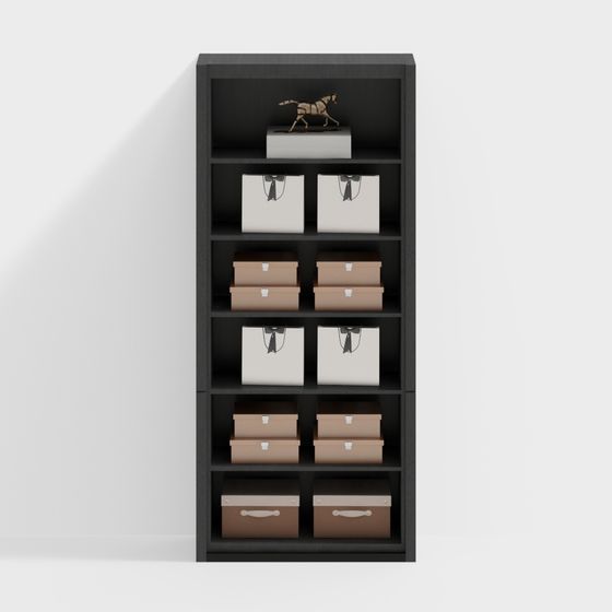 Modern Minimalist Bookshelf 3D model