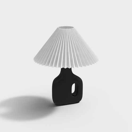 Stylish Low-Polygon Table Lamp 3D Model
