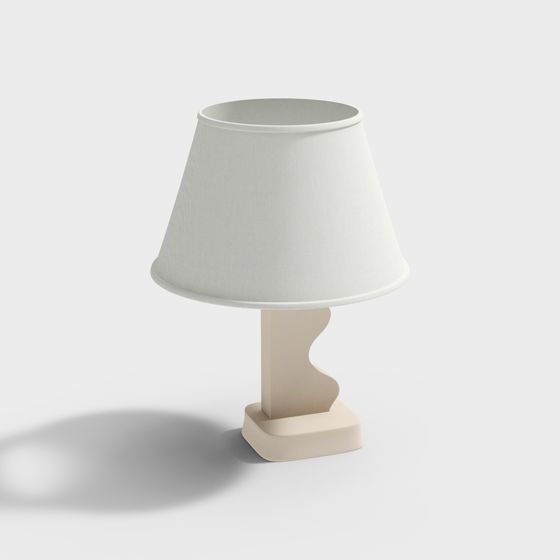 Stylish Low-Poly Table Lamp 3D model