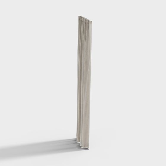 Minimalist Curtain 3D Model for Creative Projects