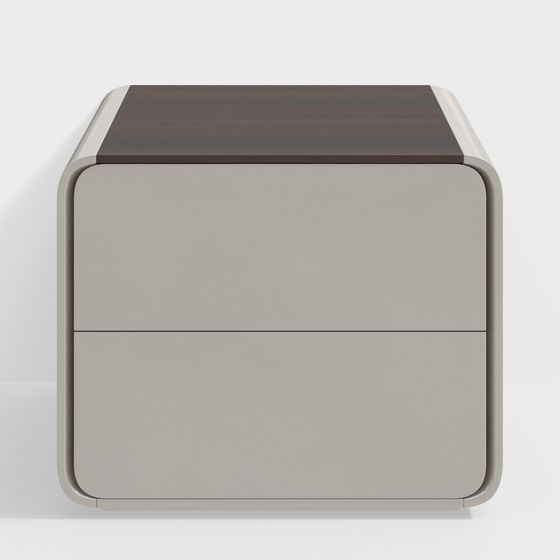 Modern Minimalist Nightstand 3D model