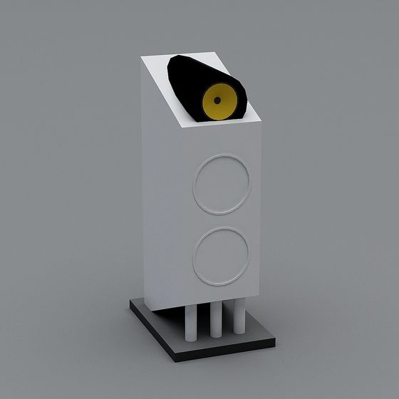 Low Poly Speaker 3D model for Modern Aesthetics