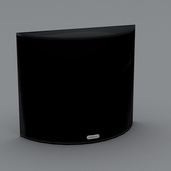 Polk Audio Speaker 3D Model with Unique Low-Poly Design