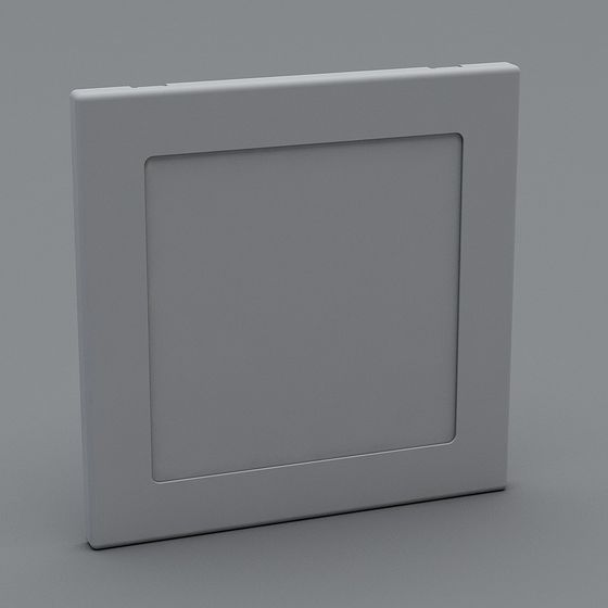 Elegant Square Light Fixture 3D model