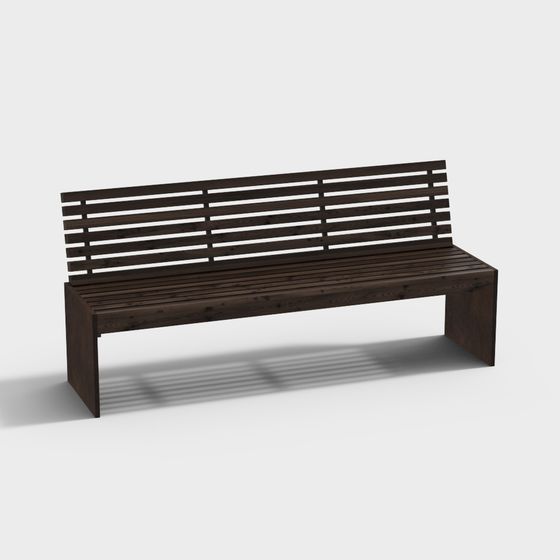 City Bench 3D Model for Urban Spaces
