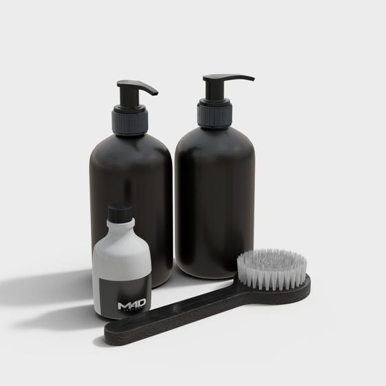 Elegant Bathroom Set 3D model