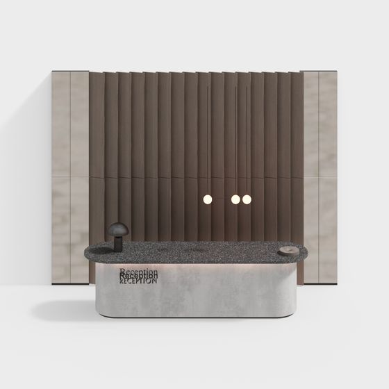 Urban Reception 3D model - Low Poly Design