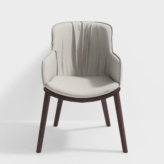 Cozy Lounge Chair 3D model for Modern Spaces