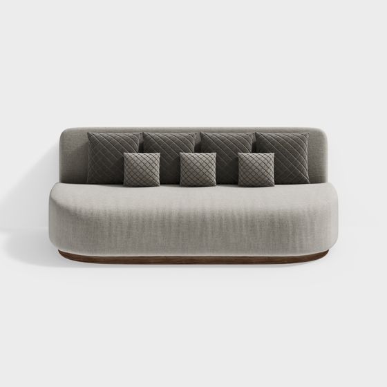 Stylish Contemporary 3D Sofa Model