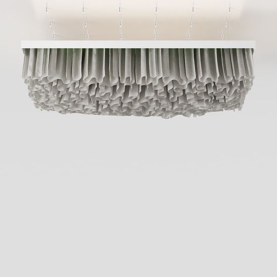 Gauze Light Chandelier 3D model