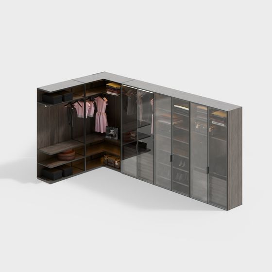 Urban Closet 3D model - Modern Storage Solution