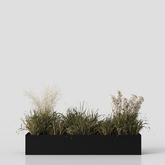 Stylish Modern Planter 3D model for Creative Spaces