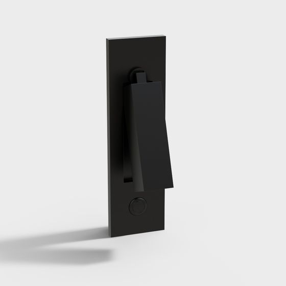 Sleek Minimalist Door Handle 3D model
