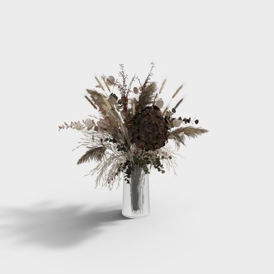 Rustic Bouquet Low-Poly 3D Model
